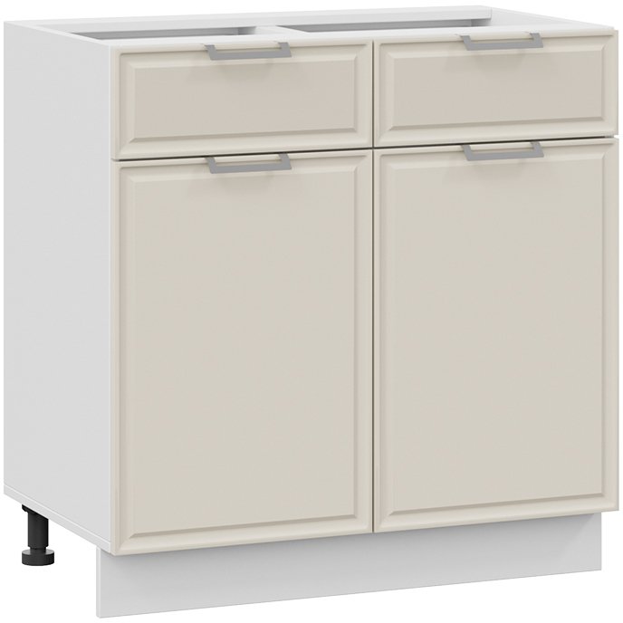 

Шкаф напольный Трия Белладжио 1Н8Я1 (белый/софт панакота)