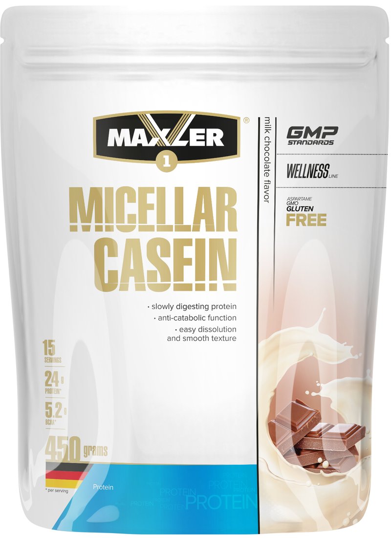 

Казеин Maxler Micellar Casein (молочный шоколад, 450г)