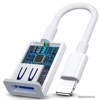 Адаптер USBTOP Lightning - USB Type-A ver.02 (белый)
