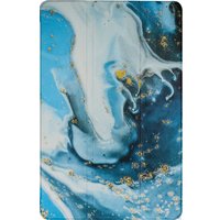 Чехол для планшета JFK Smart Case для Samsung Galaxy Tab A8 10.5 2021 (голубой мрамор)