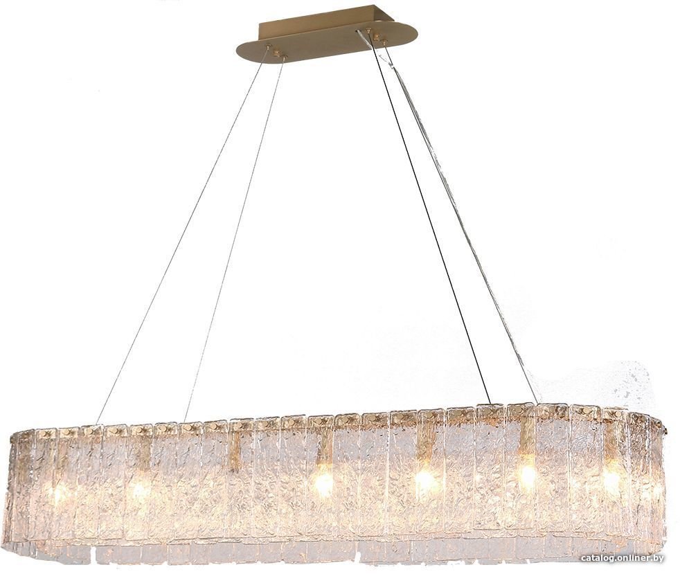 Подвесная люстра Newport 10820/120 brass oval