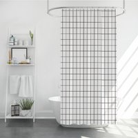 Шторка-занавеска для ванны Perfecto Linea Harmony 36-118203 (клетка)