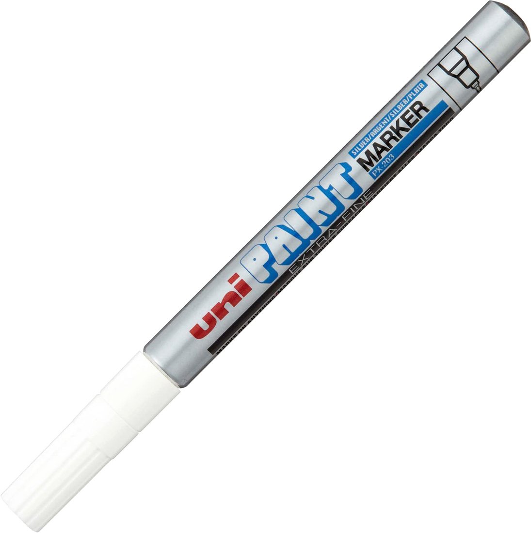 

Маркер художественный UNI Mitsubishi Pencil Paint 0.8мм PX-203 SILVER (серебристый)