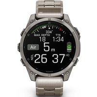 Умные часы Garmin Fenix 8 Sapphire, Titanium 47мм (светло-серый, титановый ремешок)