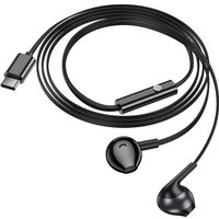 Наушники Hoco M115 USB Type-C (черный/серый)