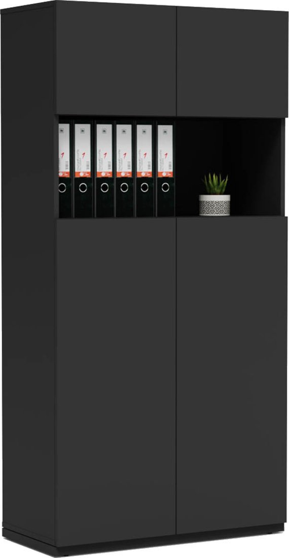 Шкаф распашной Crafto Локки 02 90x40x181 (графит)