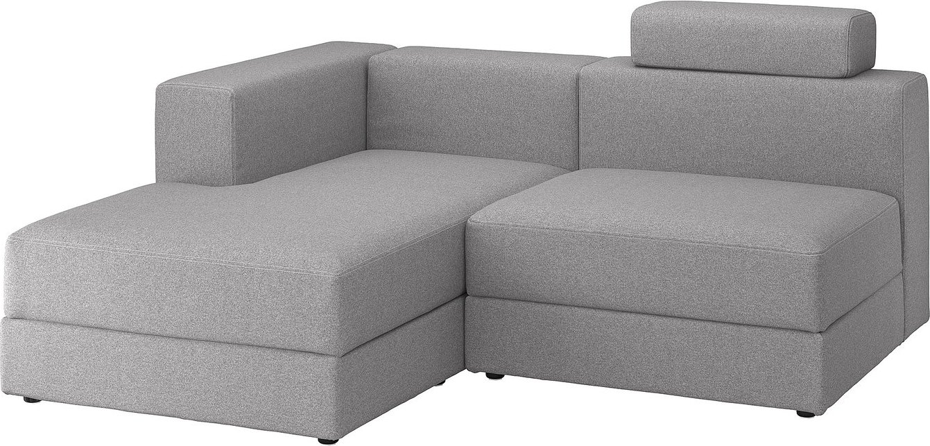 

Модульный диван Ikea Jattebo левый с изголовьем/Tonerud серый s99490090