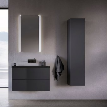 Lauter Тумба под умывальник Nelli 70 (антрацит п/мат/черный)