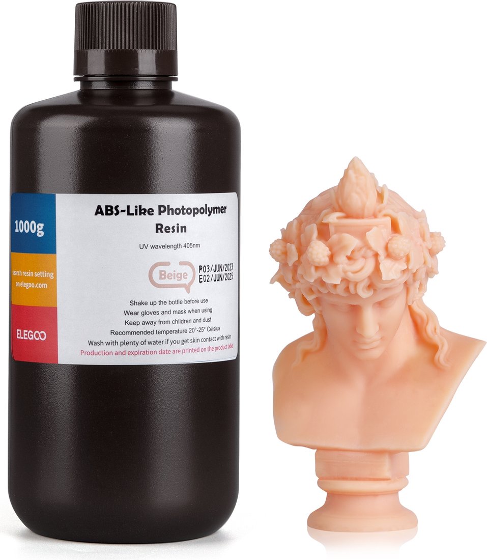 

Фотополимер Elegoo ABSlike 1кг (бежевый)