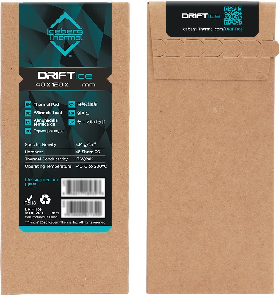 

Термопрокладка Iceberg Thermal DRIFTIce 120x40x0.5 мм DRIFTICE05-B0A