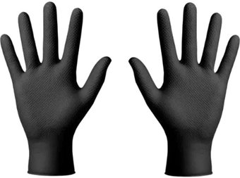Нитриловые перчатки Gogrip Нитриловые RP30023006-001 (M, 50 шт, черный)