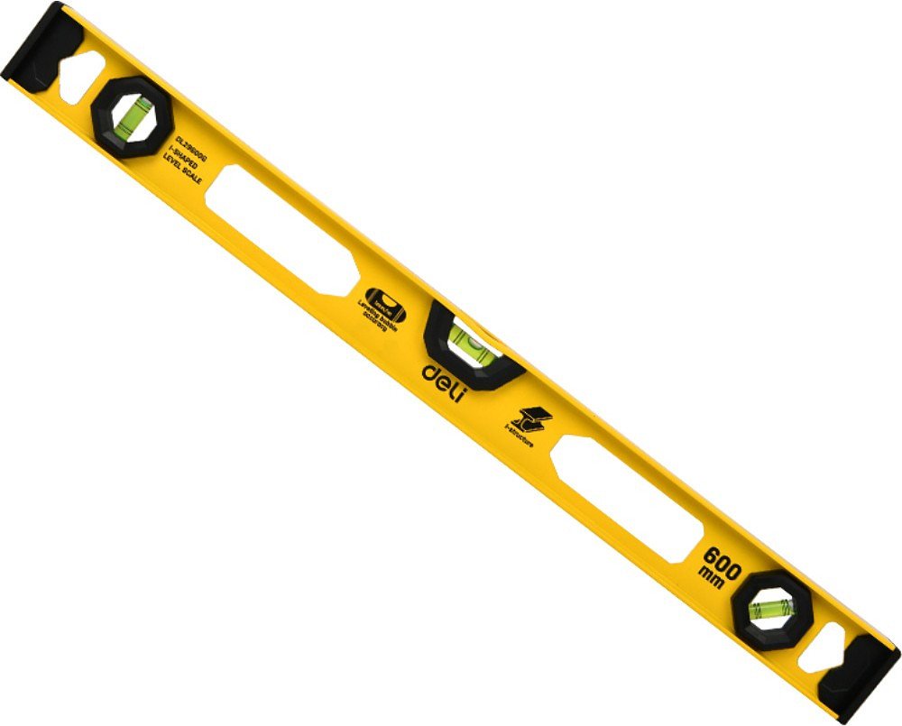 

Уровень строительный Deli YS EDL29600G (600мм, рельсовый)