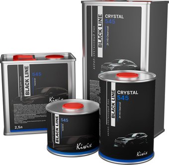 Автомобильный лак Kiwix Black Line Crystal 545 акрил-уретановый 5л + 2.5л
