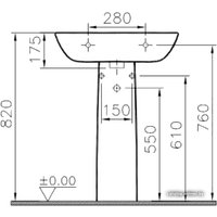 Умывальник Vitra S20 60x46 [5503B003-0001]