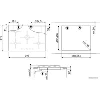 Варочная панель Smeg PV175SSA