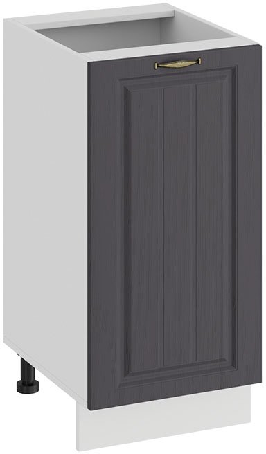 

Шкаф напольный Трия Лина 1Н4 (белый/графит)