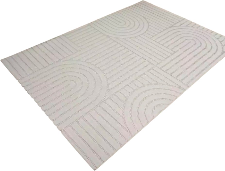 

Ковер для жилой комнаты Radjab Carpet Сканди Сизаль Прямоугольник 10946A 12200RK (2x2.9, Krem/Krem)