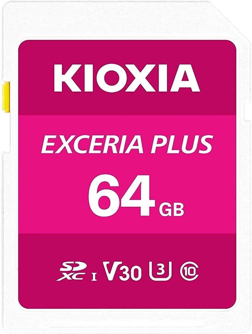 

Карта памяти Kioxia Exceria Plus SDXC LNPL1M064GG4 64GB