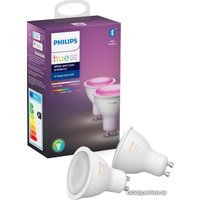 Светодиодная лампочка Philips Hue Color 2xGU10 Bulb 5.7 Вт 6500 К