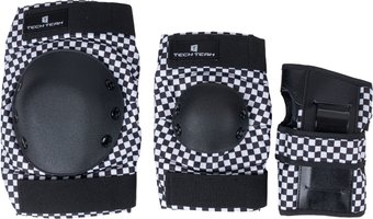 Комплект защиты Tech Team Safe fit adult 4.0 NN013996 (L, черный/белый)