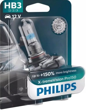

Галогенная лампа Philips HB3 X-tremeVision Pro150 1шт