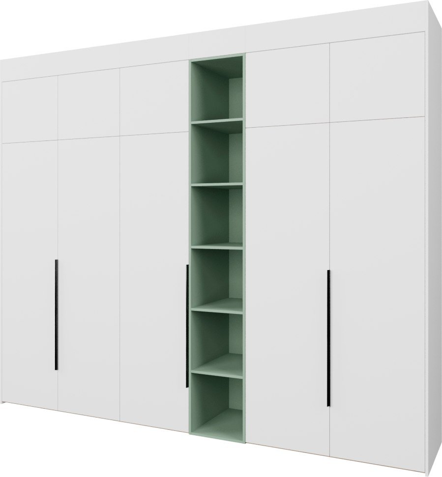 

Шкаф распашной Рэйгрупп Рэй S257-В14-1-EBZ В14-1 (дуб элисон/белый премиум/зеленый самшит)