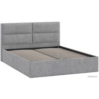 Кровать Трия Глосс универсальный тип 1 160x200 (микровелюр Wellmart Silver)