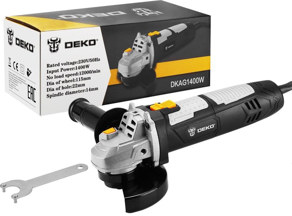 

Угловая шлифмашина Deko DKAG1400W