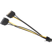 Кабель USBTOP 2x SATA на 6pin