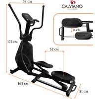 Эллиптический тренажер Calviano Extra (черный)