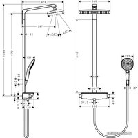 Душевая система  Hansgrohe Raindance Select E 360 1jet 27286400 (белый/хром)