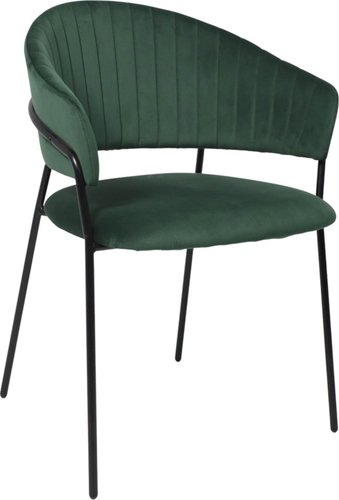 Стул с подлокотниками Алвест AV 433 (изумрудный бархат H-30/черный)