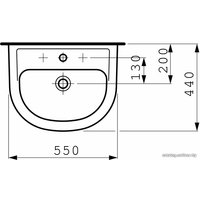 Умывальник Laufen PRO 810951 55x44