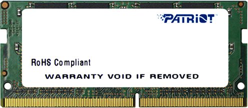 

Оперативная память Patriot 4GB DDR4 SO-DIMM PC4-17000 [PSD44G213381S]