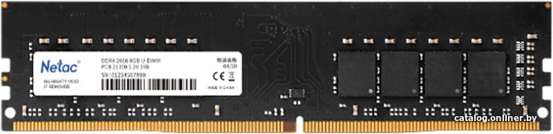 Оперативная память Netac Basic 16GB DDR4 PC4-25600 NTBSD4P32SP-16J