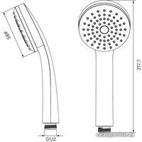 Душевая лейка IDDIS 0011F85i18