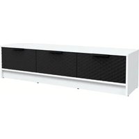 Тумба Интерлиния ТВ Концепт КТ-ТВ3-35 Техно (белый платинум/черный)
