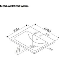 Умывальник AM.PM X-Joy M85AWCC0652WG64