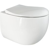 Унитаз подвесной Roxen Egg в комплекте с инсталляцией StounFix Dual Fresh 6 в 1 964256 (кнопка: черное стекло)