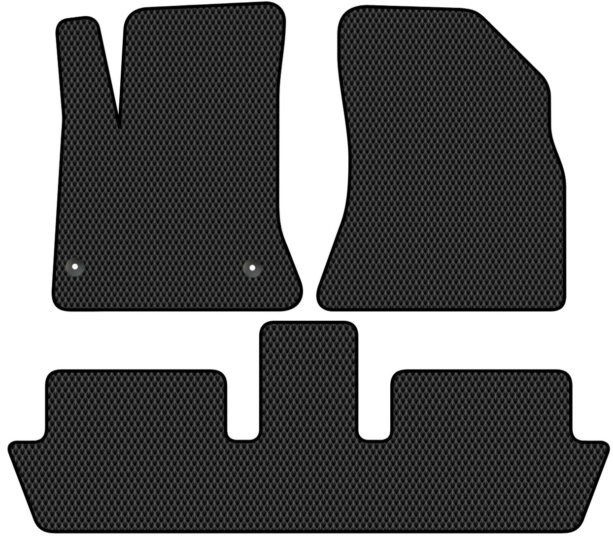 

Комплект ковриков для авто Alicosta Citroen C4 Picasso (минивэн) 2007 - 2014 (черный, ромб)