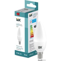 Светодиодная лампочка IEK LED Candle C37 400lm 4000K E14