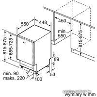 Встраиваемая посудомоечная машина Bosch SPV40M10EU