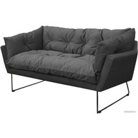 Диван Brioli Анико двухместный (V4/темно-серый)