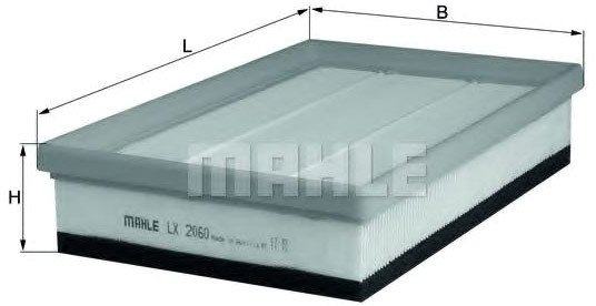 

Воздушный фильтр Mahle Knecht LX2060