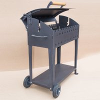 Мангал для дачи Вулкан Гриль XL 5 мм на колесах