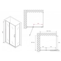 Душевой уголок Abber Sonnenstrand AG04110MS-S70M