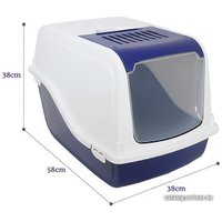 Туалет-домик Rosewood Ариель (темно-синий/белый)