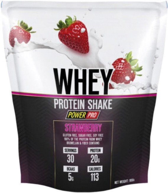 

Протеин сывороточный (изолят) Power Pro Whey Shake PP982124 (900г, клубника)