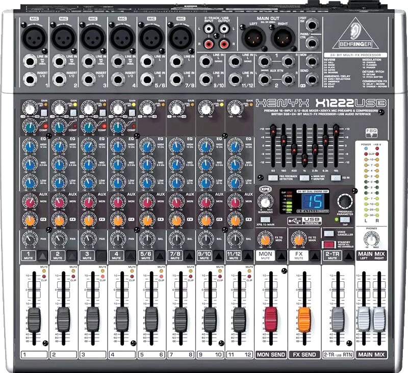 

Микшерный пульт Behringer Xenyx X1222USB