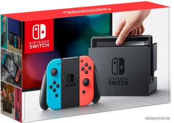 Nintendo Switch (с неоновыми Joy-Con)